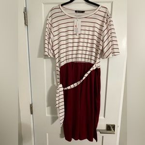 MEROKEETY Women's Midi Dress